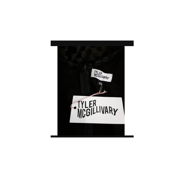 NWT Sz XS Tyler McGillivary SERENA Black Sheath Dress With Belt - Picture 5 of 5